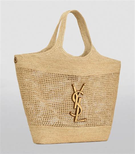 saint laurent raffia bag sale|saint laurent shopper tote.